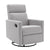 THE FURNITURE CO. Recliner Chair Modern Gray Upholstered Swivel Recliner Chair