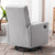 THE FURNITURE CO. Recliner Chair Modern Gray Upholstered Swivel Recliner Chair