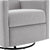 THE FURNITURE CO. Recliner Chair Modern Gray Upholstered Swivel Recliner Chair