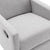 THE FURNITURE CO. Recliner Chair Modern Gray Upholstered Swivel Recliner Chair