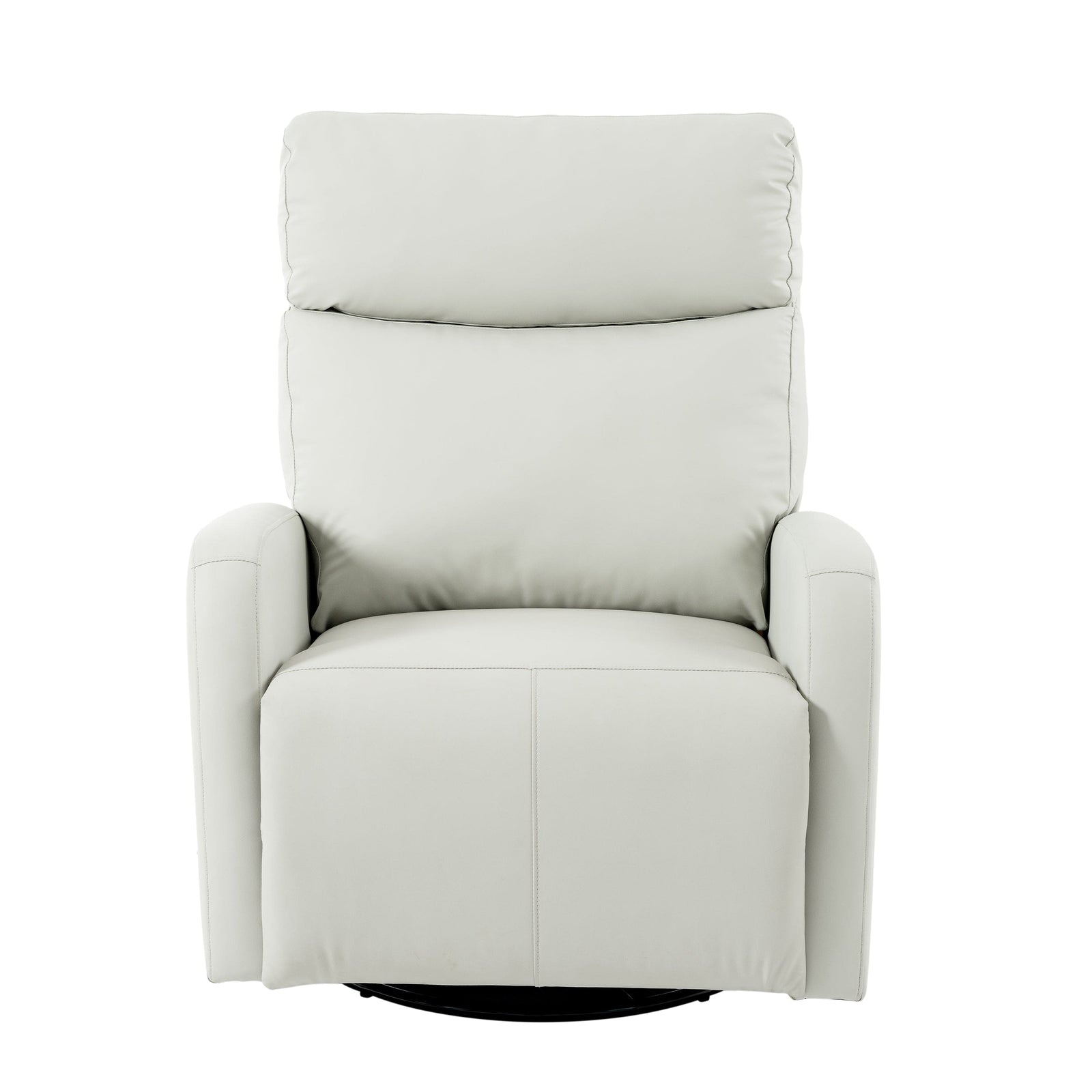 THE FURNITURE CO. Recliner Chair Rocking Recliner Chair - Comfortable Light Gray Upholstered Recliner for Living Spaces
