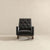 THE FURNITURE CO. Rocking Chair Elegant Dark Grey Solid Wood Rocking Chair for Stylish Living Spaces