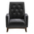 THE FURNITURE CO. Rocking Chair Elegant Dark Grey Solid Wood Rocking Chair for Stylish Living Spaces