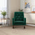 THE FURNITURE CO. Rocking Chair Elegant Green Velvet Rocking Chair for Cozy Living Spaces