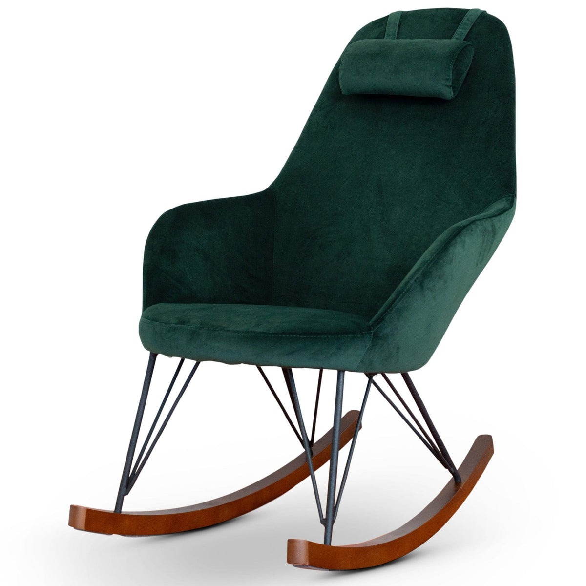 THE FURNITURE CO. Rocking Chair Elegant Mid Century Modern Rocker for Livingroom and Bedroom Spaces