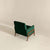 THE FURNITURE CO. Rocking Chair Luxury Solid Wood Green Velvet Lounge Chair for Elegant Living Spaces