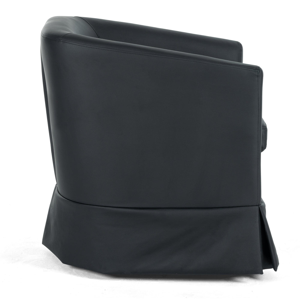 THE FURNITURE CO. Swivel Chair Black Swivel Chair with 360° Rotation and Comfortable Cushions