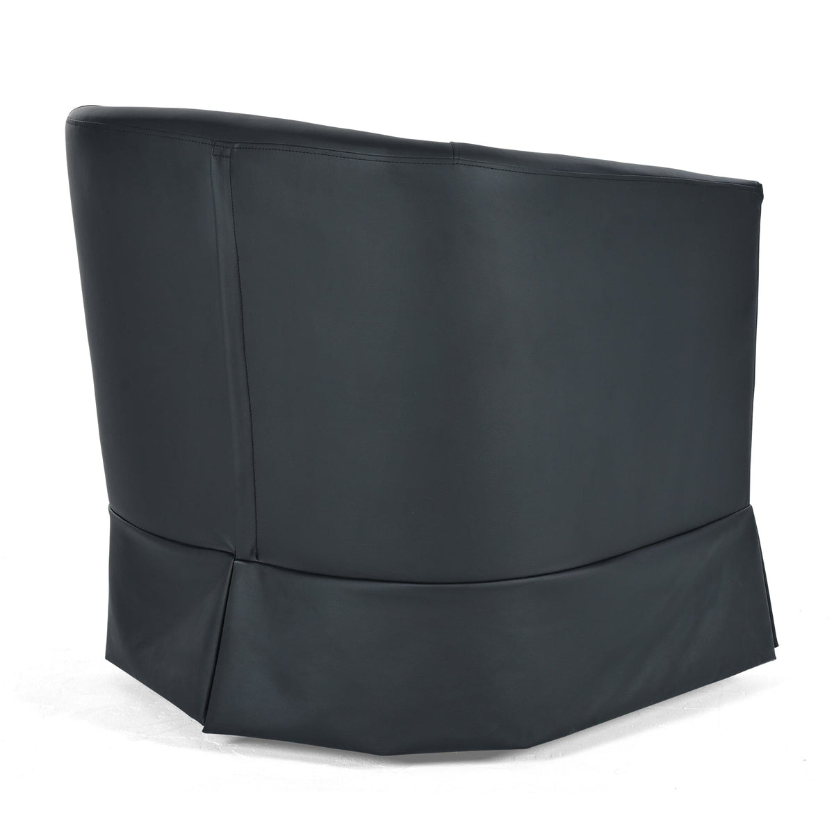 THE FURNITURE CO. Swivel Chair Black Swivel Chair with 360° Rotation and Comfortable Cushions