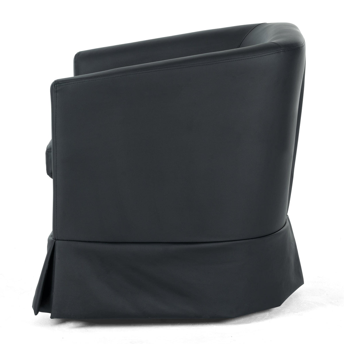 THE FURNITURE CO. Swivel Chair Black Swivel Chair with 360° Rotation and Comfortable Cushions