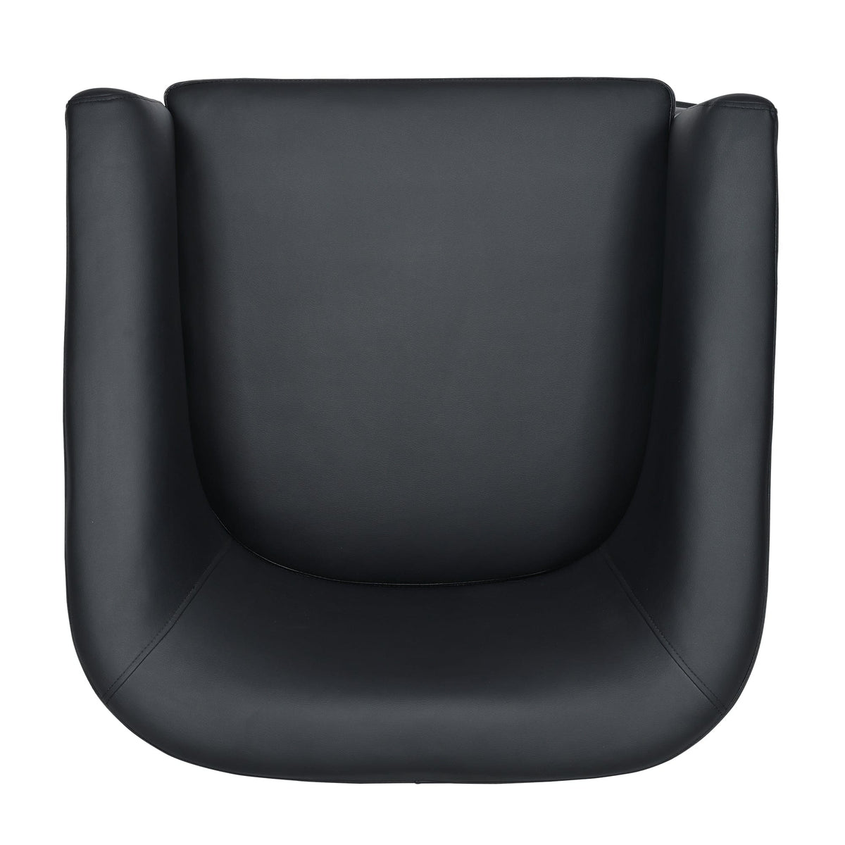 THE FURNITURE CO. Swivel Chair Black Swivel Chair with 360° Rotation and Comfortable Cushions