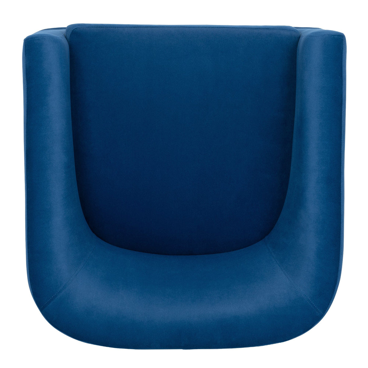 THE FURNITURE CO. Swivel Chair Blue Swivel Accent Chair with Fabric Upholstery