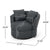 THE FURNITURE CO. Swivel Chair Charcoal Swivel Club Chair