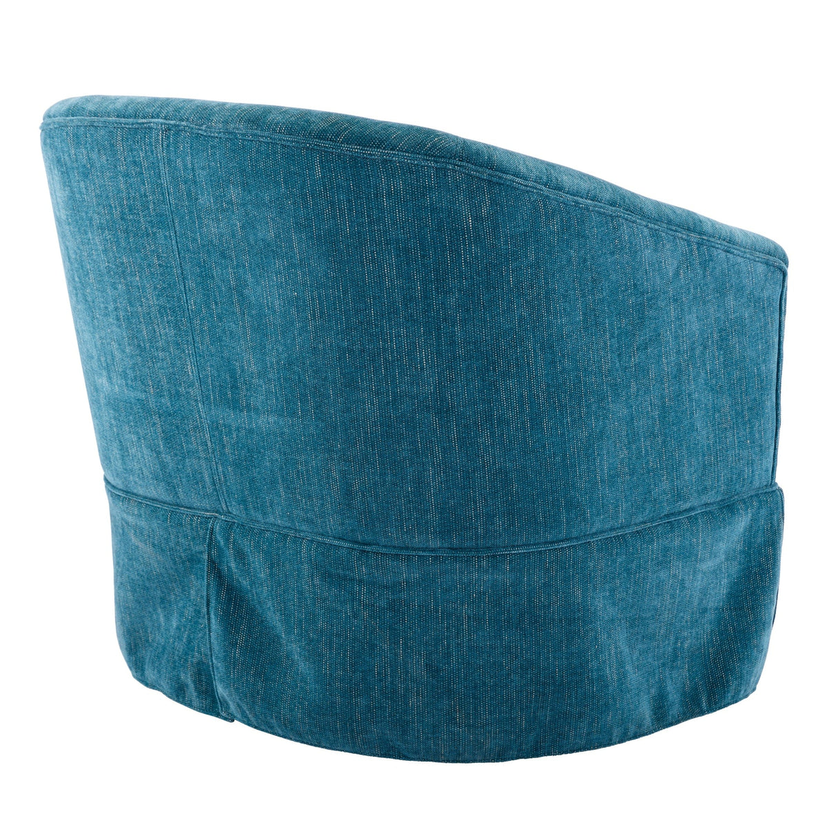 THE FURNITURE CO. Swivel Chair Green Linen Blend Swivel Accent Armchair