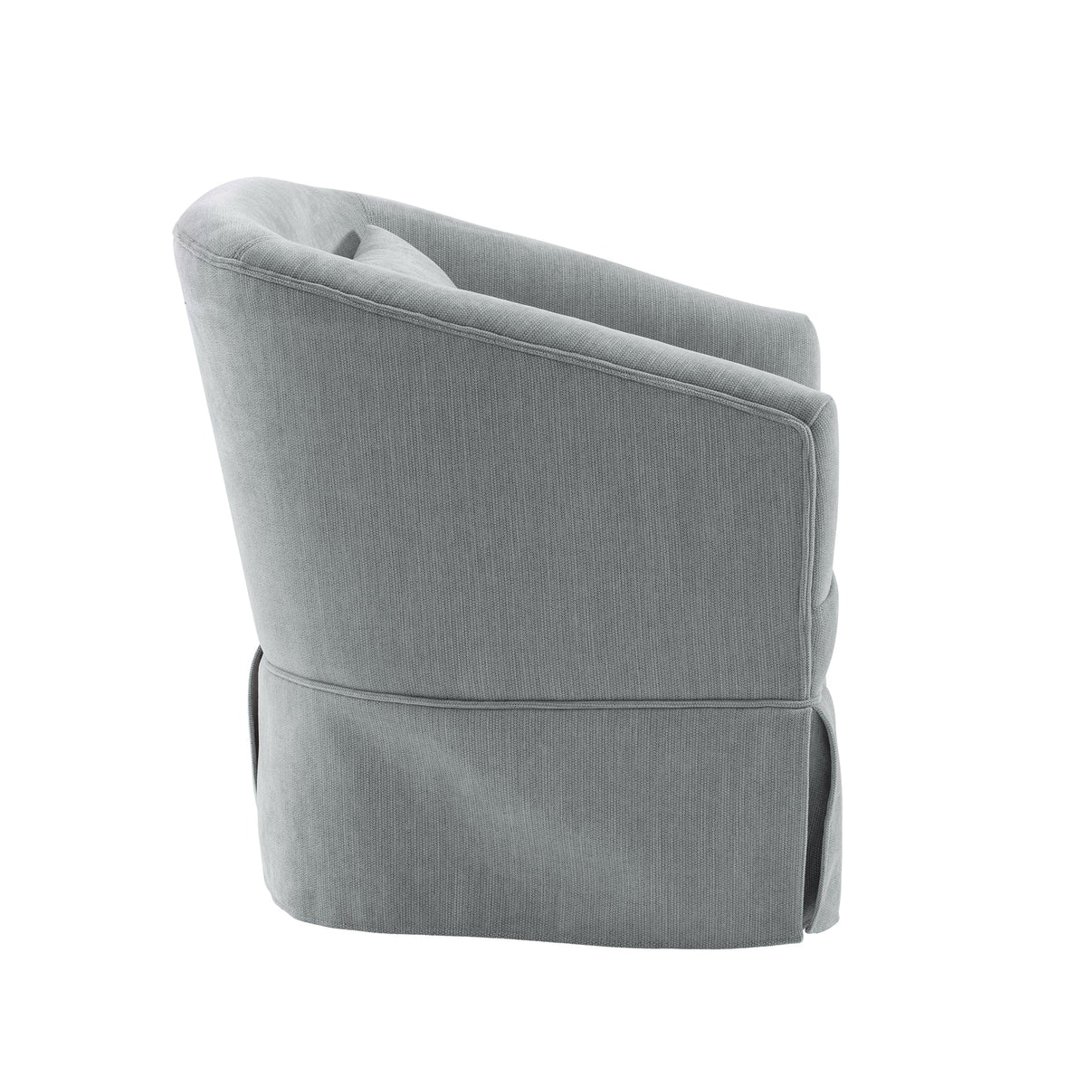 THE FURNITURE CO. Swivel Chair Light Green Linen Blend Swivel Accent Armchair