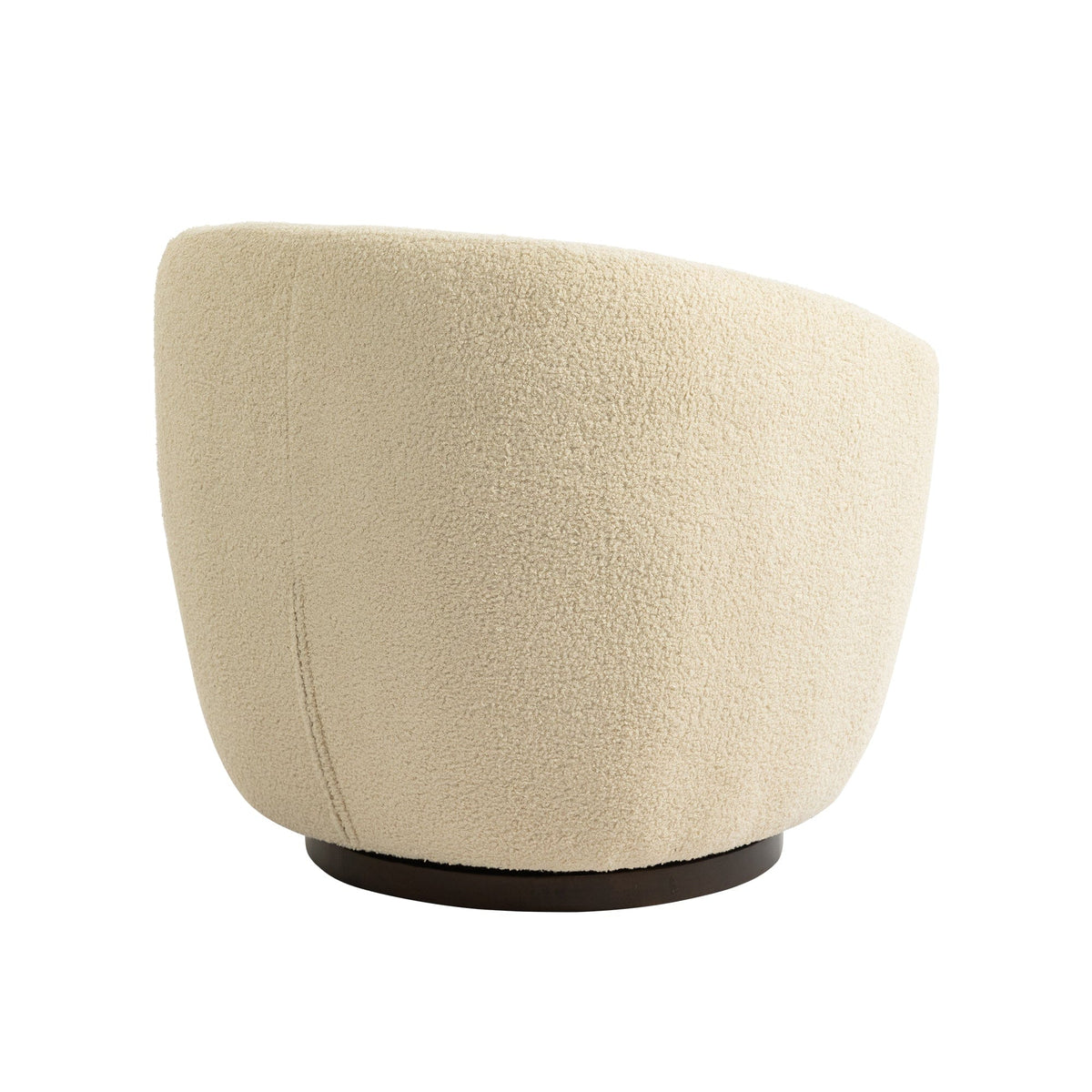 THE FURNITURE CO. Swivel Chair Modern Beige Upholstered Swivel Accent Chair