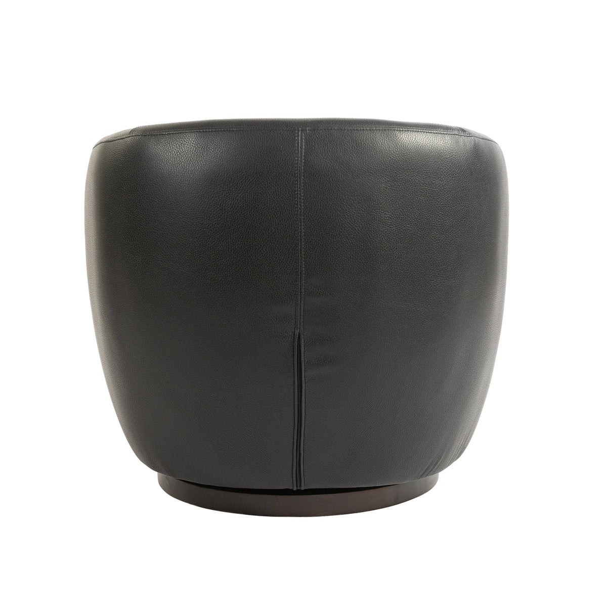 THE FURNITURE CO. Swivel Chair Modern Black Swivel Accent Armchair