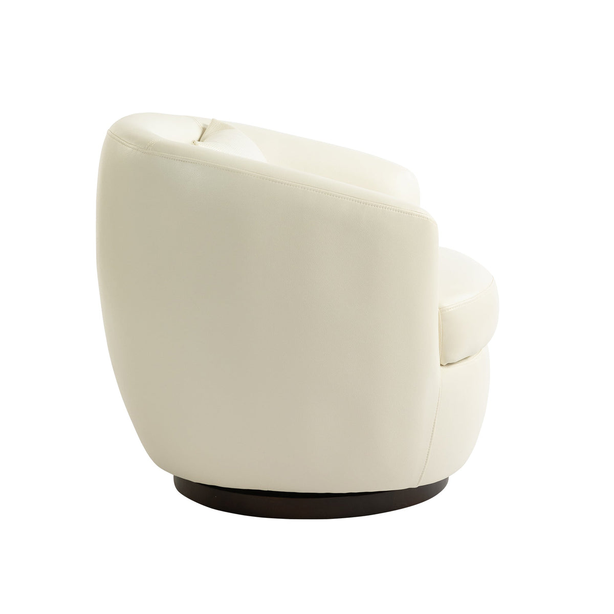 THE FURNITURE CO. Swivel Chair Modern Light Beige Swivel Accent Armchair