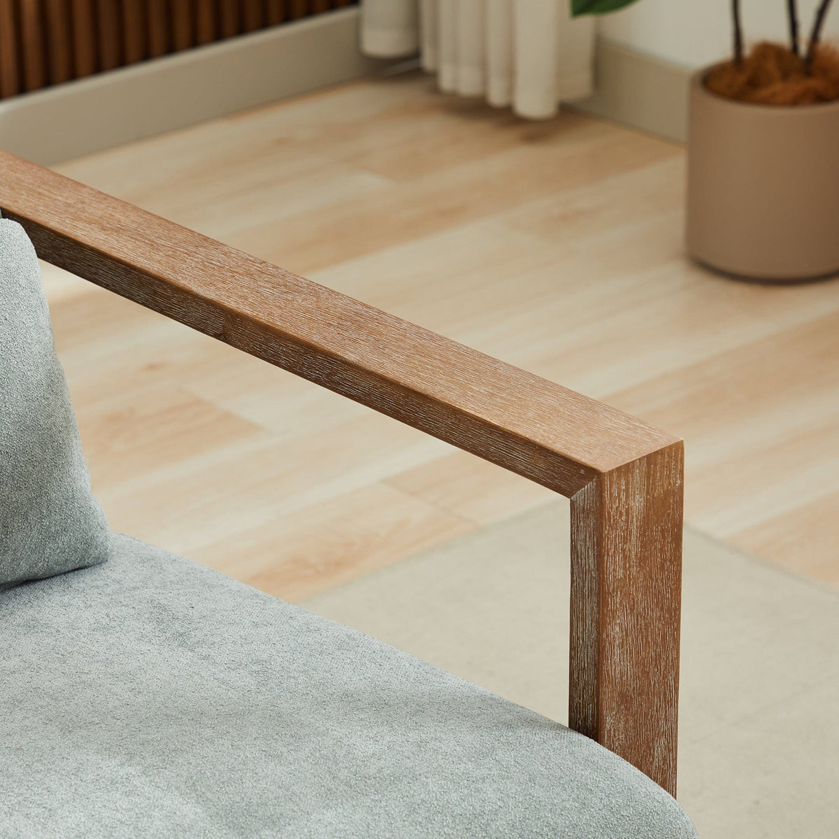 THE FURNITURE CO. Swivel Chair Pale Green Linen Blend Swivel Accent Chair