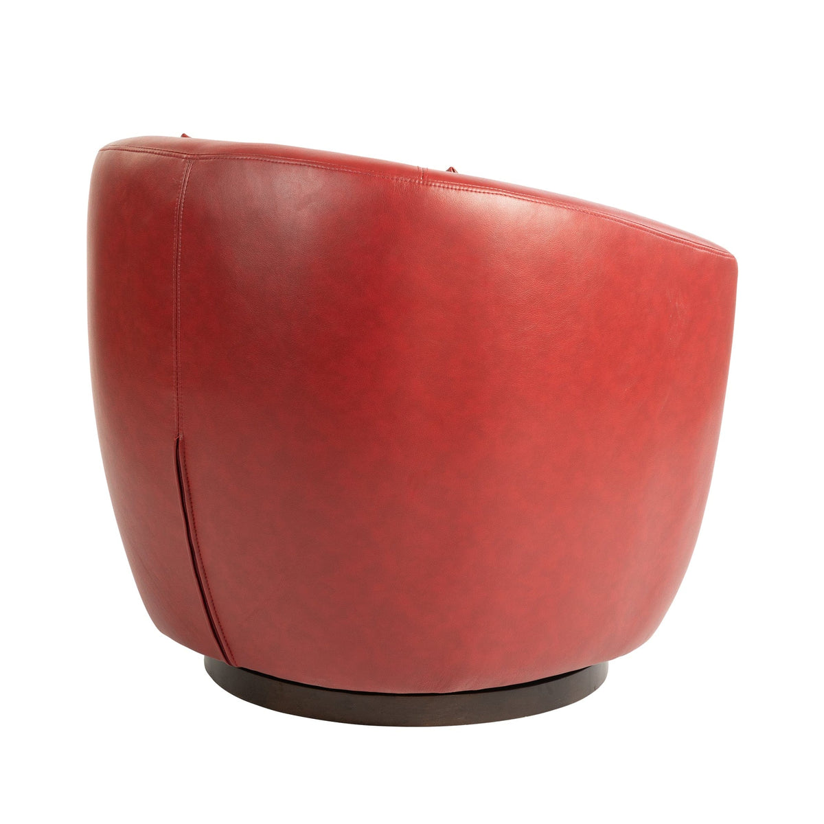 THE FURNITURE CO. Swivel Chair Red Upholstered Swivel Accent Chair