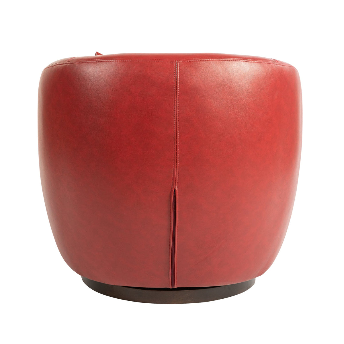 THE FURNITURE CO. Swivel Chair Red Upholstered Swivel Accent Chair