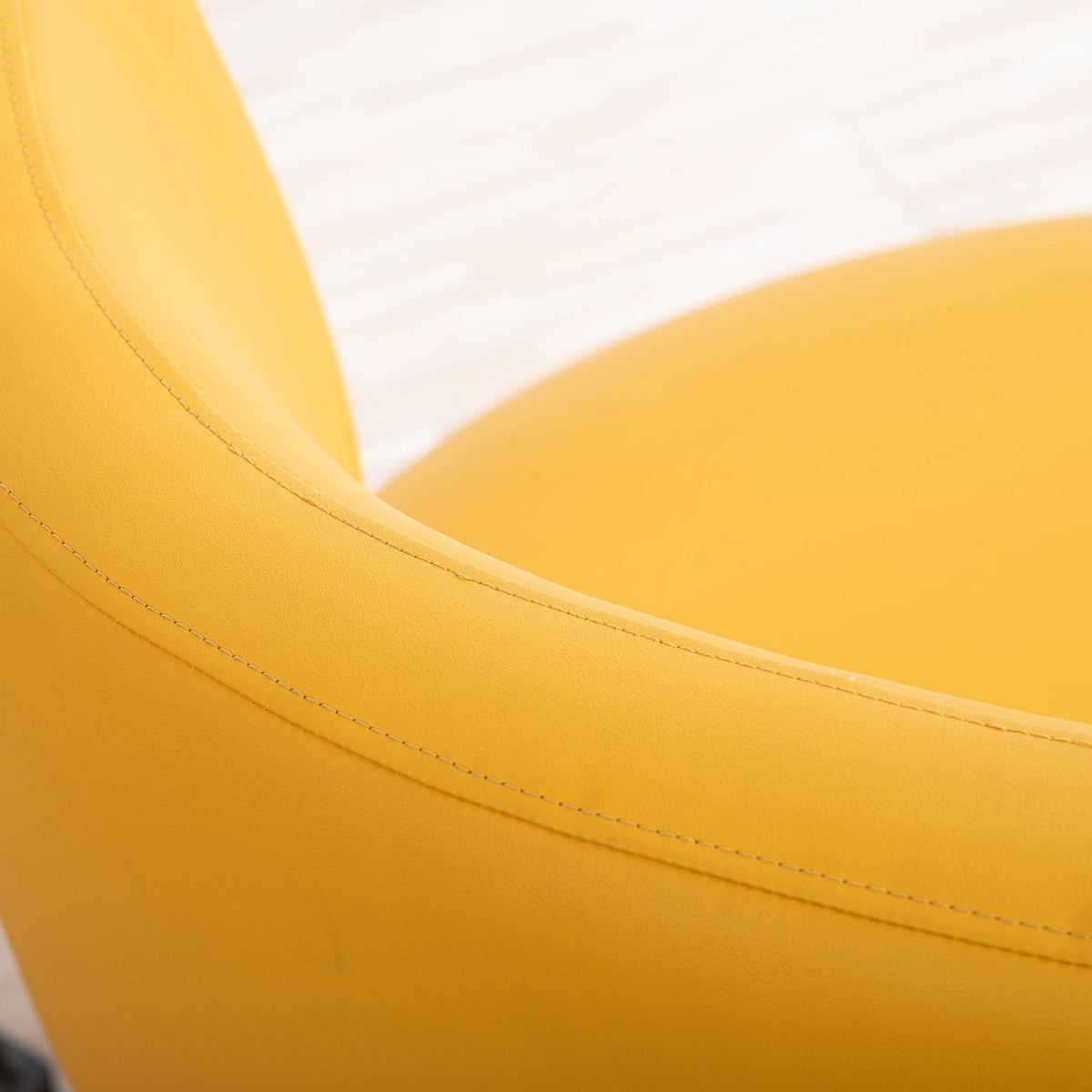 THE FURNITURE CO. Swivel Chair Yellow Simple Swivel Accent Chair