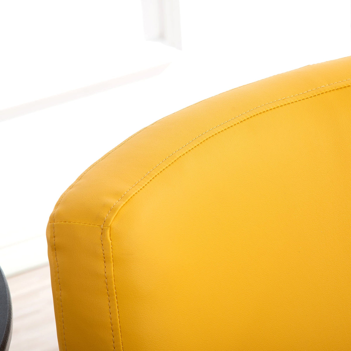 THE FURNITURE CO. Swivel Chair Yellow Simple Swivel Accent Chair