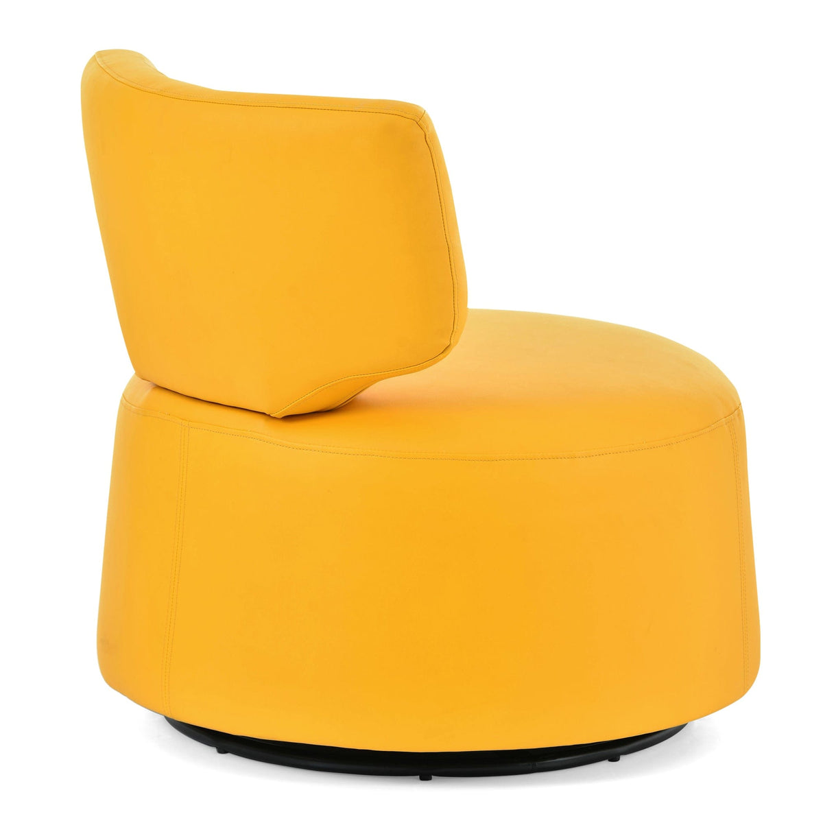 THE FURNITURE CO. Swivel Chair Yellow Simple Swivel Accent Chair