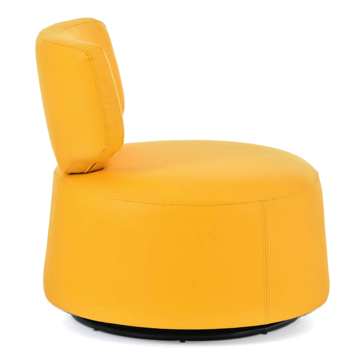 THE FURNITURE CO. Swivel Chair Yellow Simple Swivel Accent Chair