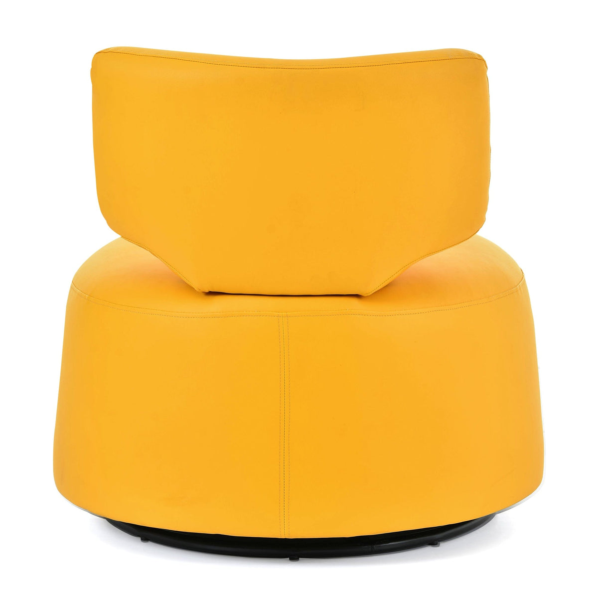 THE FURNITURE CO. Swivel Chair Yellow Simple Swivel Accent Chair