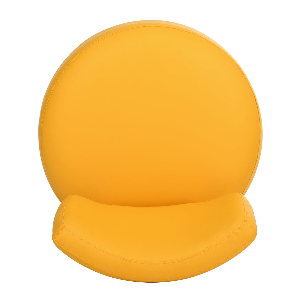 THE FURNITURE CO. Swivel Chair Yellow Simple Swivel Accent Chair