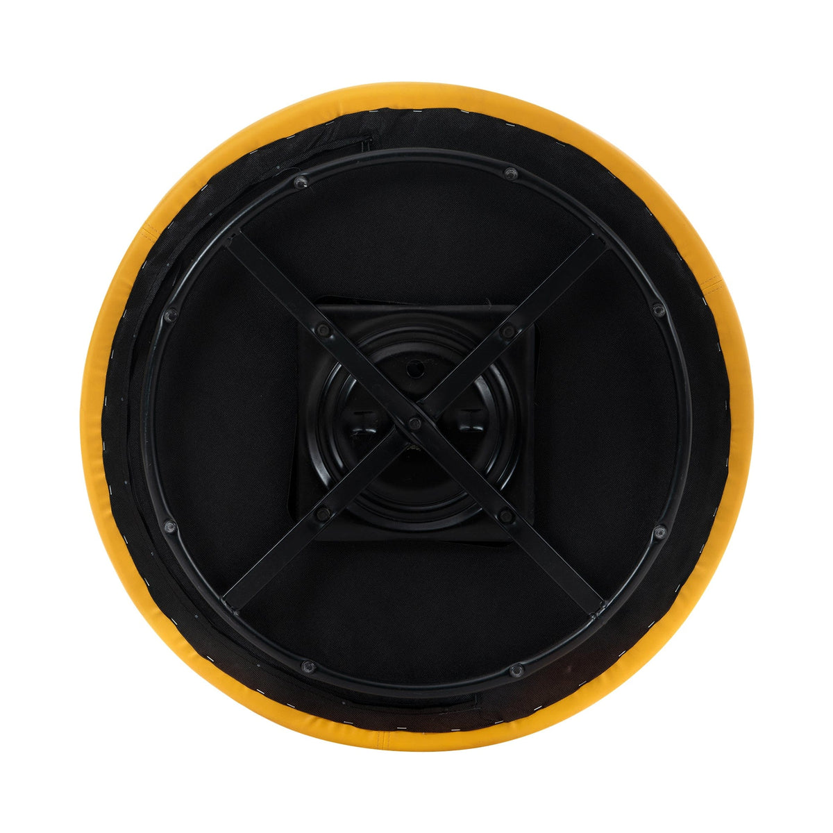 THE FURNITURE CO. Swivel Chair Yellow Simple Swivel Accent Chair