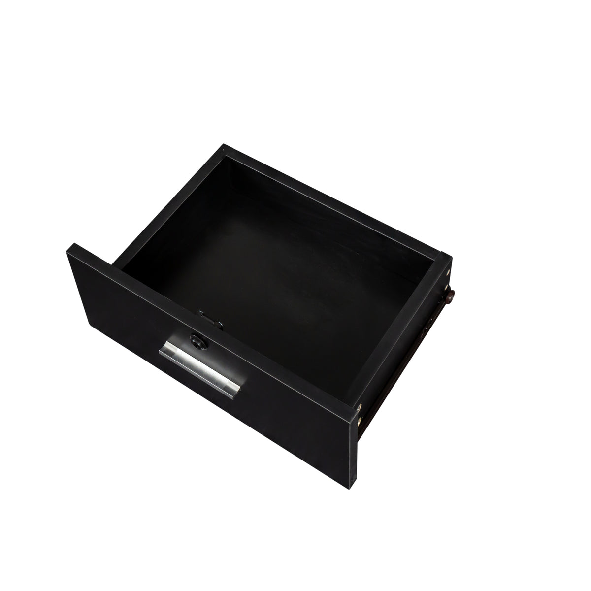 THE FURNITURE CO. Vanity Default Black Modern Simple Hair Desk With Multi-Layer Storage In Black