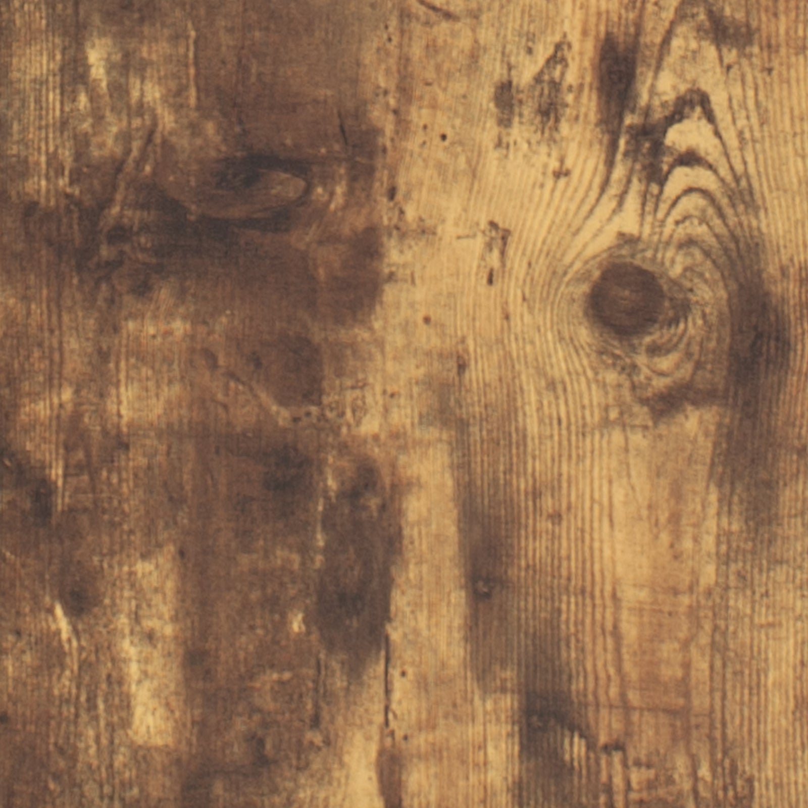 THE FURNITURE CO. Vanity Default Industrial Style 4 Drawer Dresser with Sturdy Steel Frame In Rustic Brown