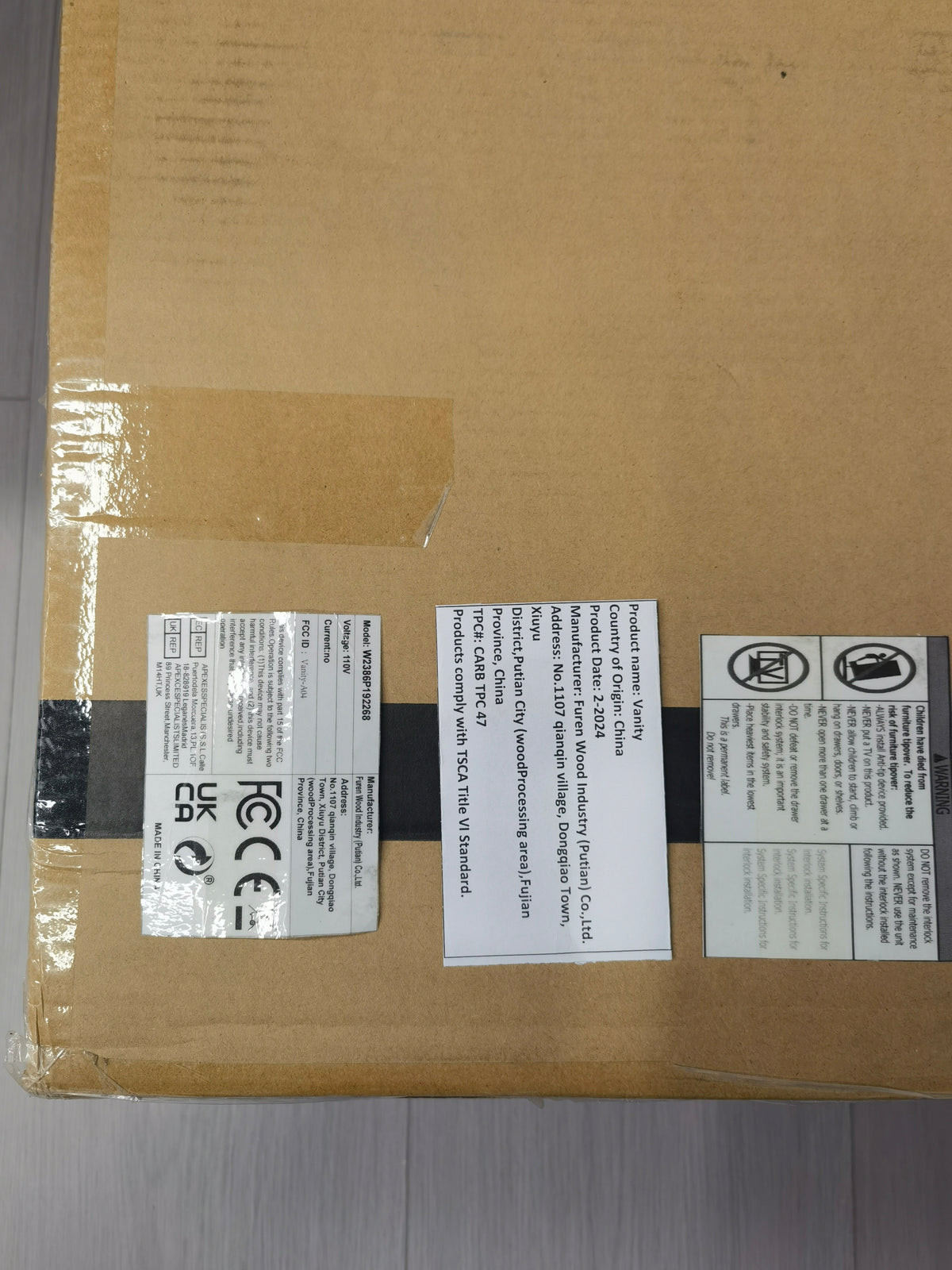 THE FURNITURE CO. Vanity Default Vanity Desk with Mirror and Lights for Makeup, Large Drawer and 3 Adjustable Lighting Modes, Perfect for Bedroom In Black