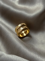 Load image into Gallery viewer, Seraphina Double Chunky Gold Ring

