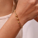 Load image into Gallery viewer, Thick Snake Chain Beaded Necklace and Bracelet
