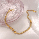 Load image into Gallery viewer, Thick Snake Chain Beaded Necklace and Bracelet
