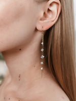 Load image into Gallery viewer, Jandi Thread Crystal Drop Earrings
