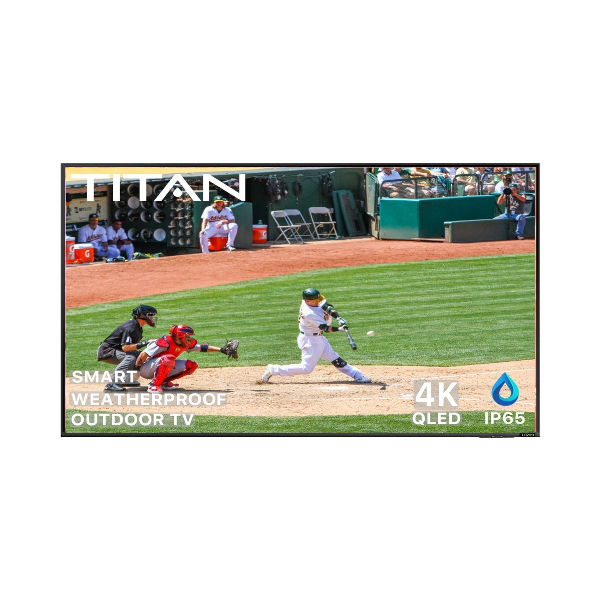 TITAN Televisions 32" Titan Weatherproof Outdoor TV Partial Sun S-100 QLED 4K Smart TV powered by Samsung Tizen SmartThings
