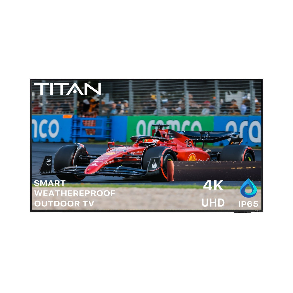 TITAN Televisions 43" Titan Weatherproof Outdoor TV Partial Sun S-100 UHD 4K Smart TV powered by Samsung Tizen SmartThings