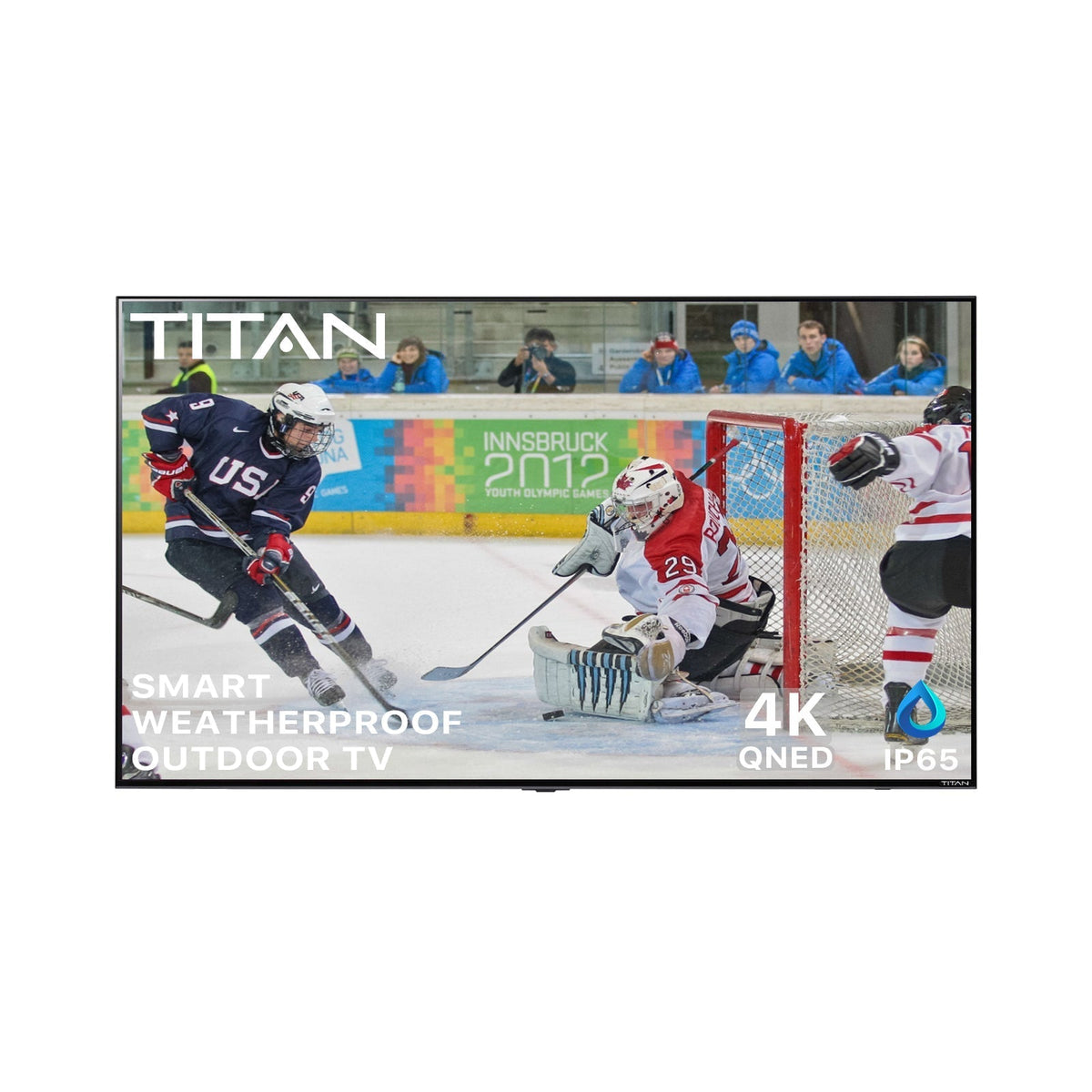 TITAN Televisions 55" Titan Weatherproof Outdoor TV Full Sun L-200 QNED 4K Smart TV powered by LG WebOS