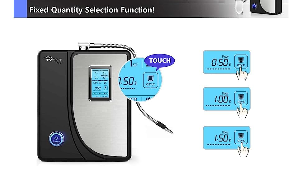 TYENT Water Ionizers Alkaline H2 Hybrid Water Ionizer