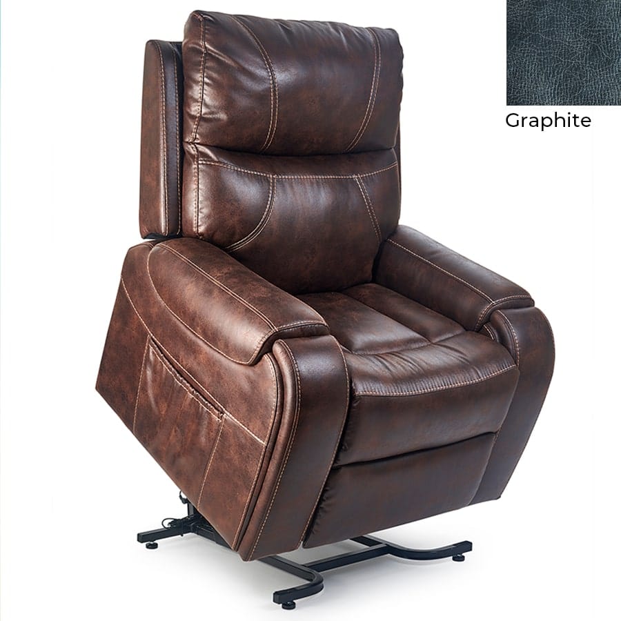 ULTRACOMFORT 3-Position Lift Chair Graphite UltraComfort UC478-M Sedona Explorer 4 Zone Zero Gravity Power Lift Chair