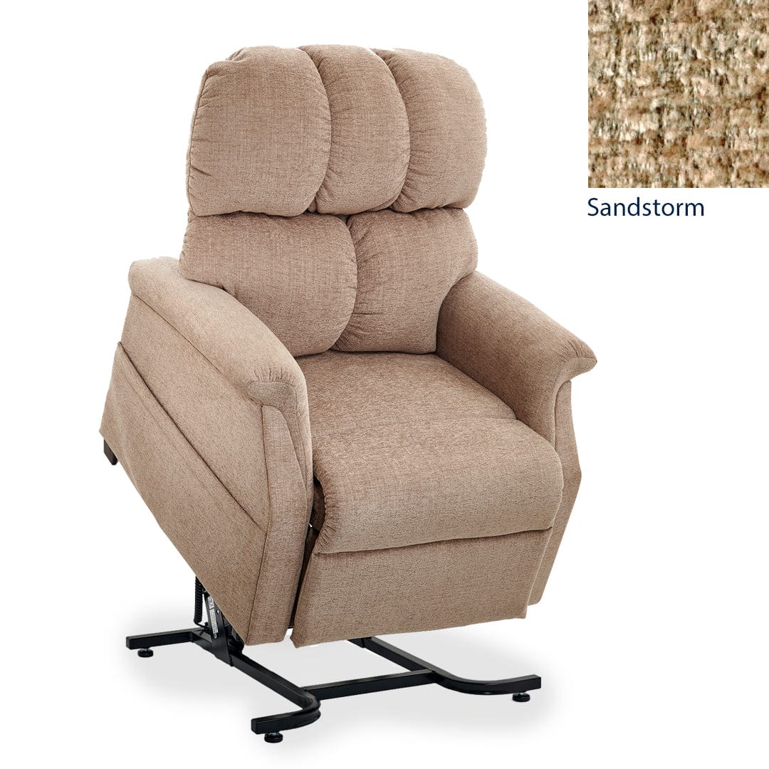 ULTRACOMFORT 3-Position Lift Chair Sandstorm UltraComfort UC548 Stella Junior Petite 2 Zone Zero Gravity Lift Chair Recliner