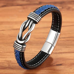 Load image into Gallery viewer, Unisex Eternal Love Knot Leather Bracelet
