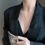 Load image into Gallery viewer, V Drop Lariat Necklace
