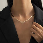 Load image into Gallery viewer, V Taper Herringbone Necklace
