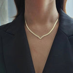 Load image into Gallery viewer, V Taper Herringbone Necklace

