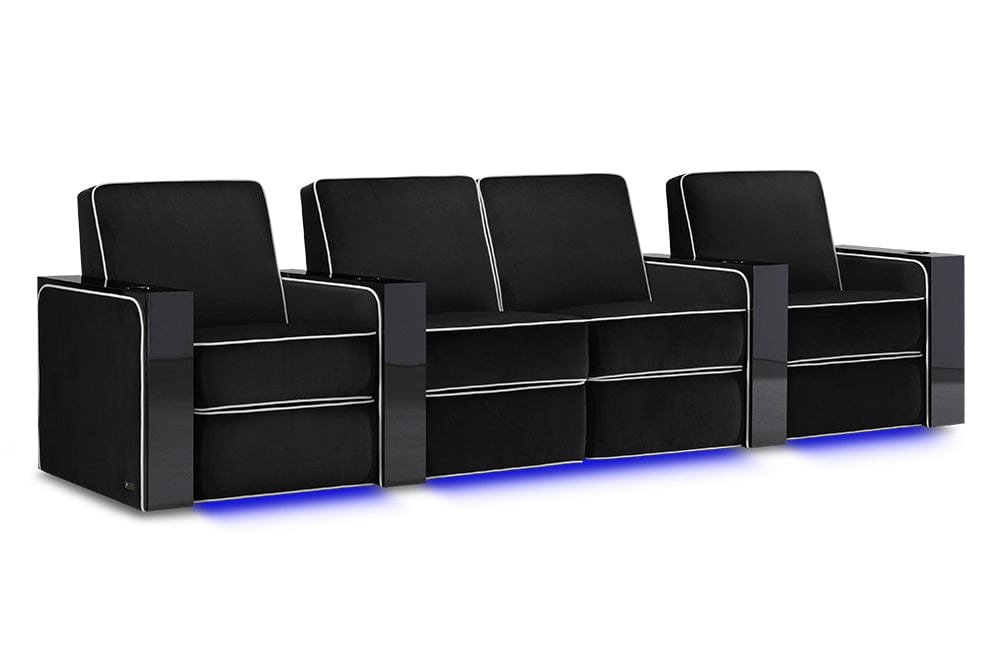 Valencia Home Theater Seating Home Theater Seating Parisian Velour Home Theater Seating with Cup Holder &amp; USB Port
