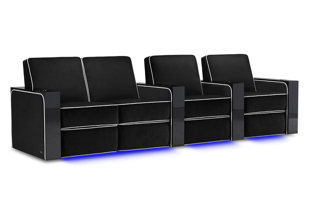 Valencia Home Theater Seating Home Theater Seating Parisian Velour Home Theater Seating with Cup Holder &amp; USB Port